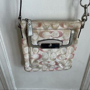 Sequined Coach Crossbody Purse